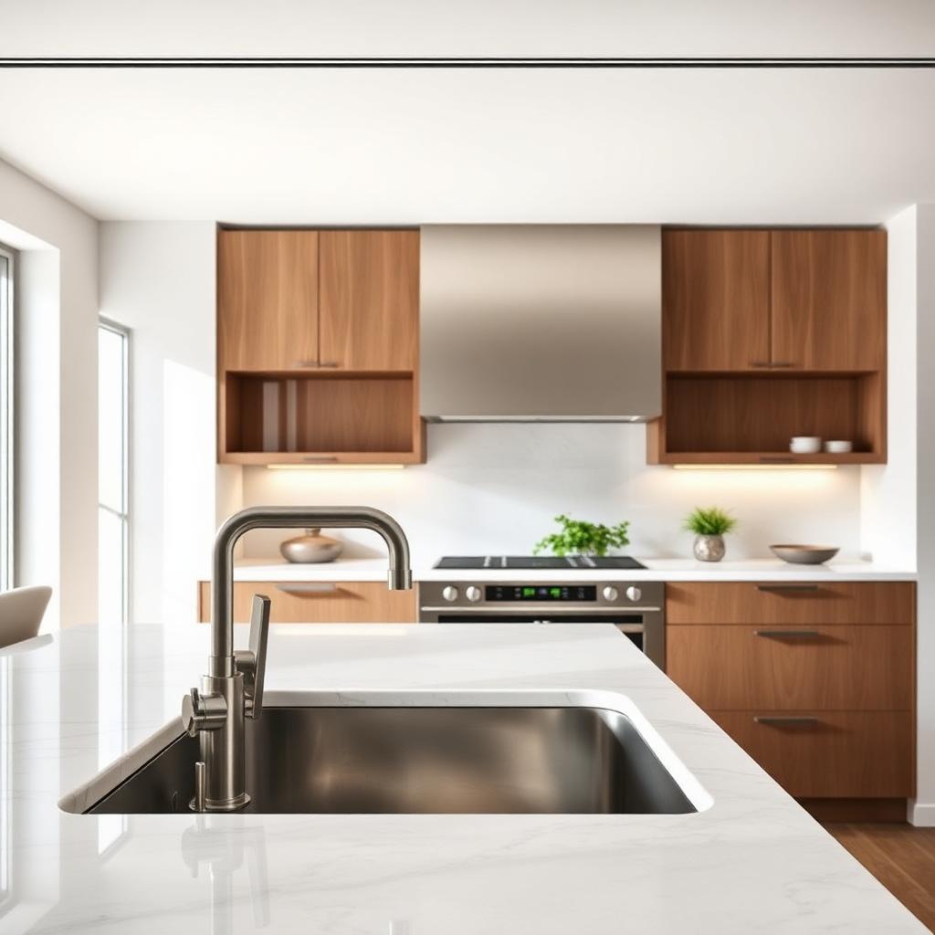 Premium kitchen sink and faucet install