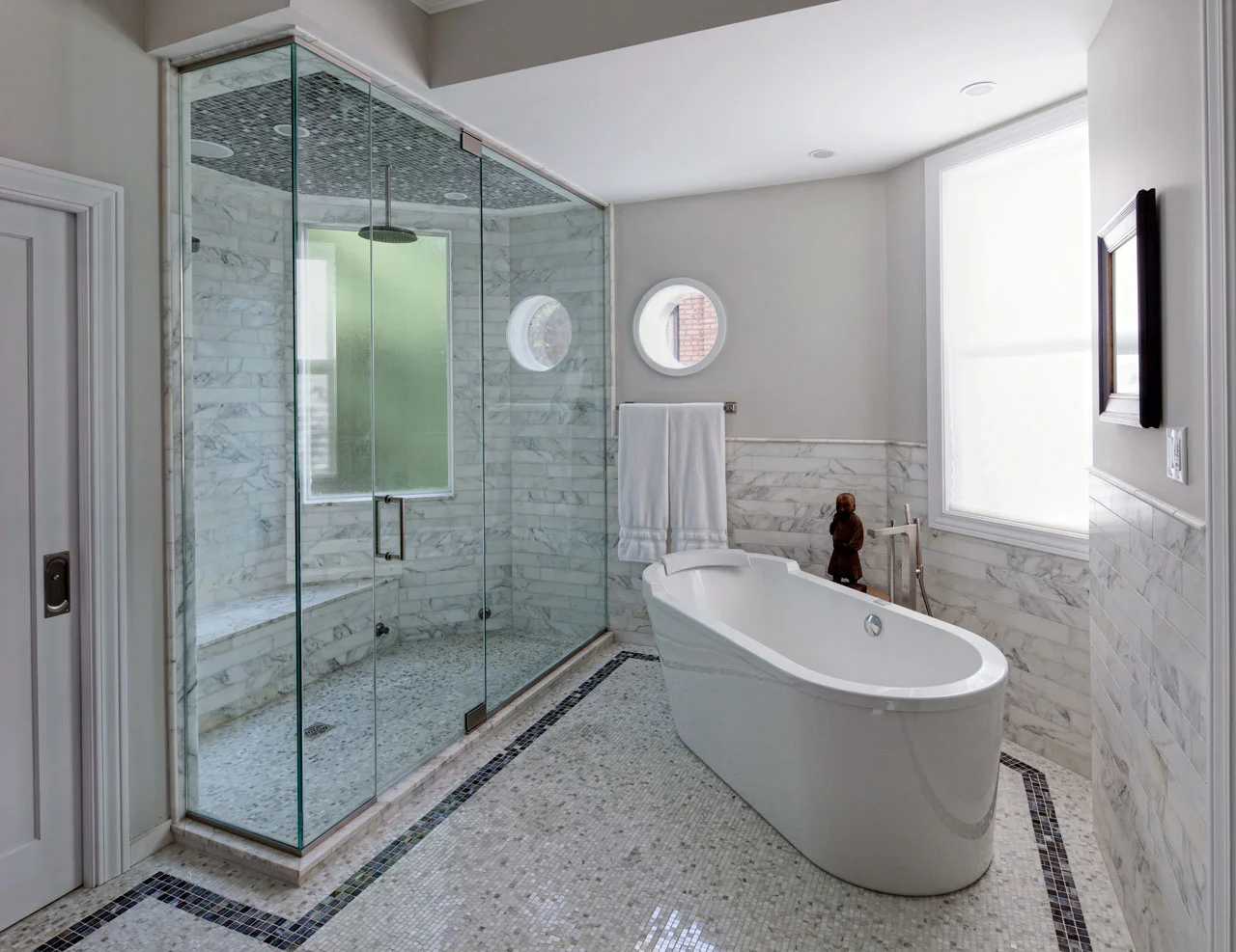 Custom residential bathroom plumbing project